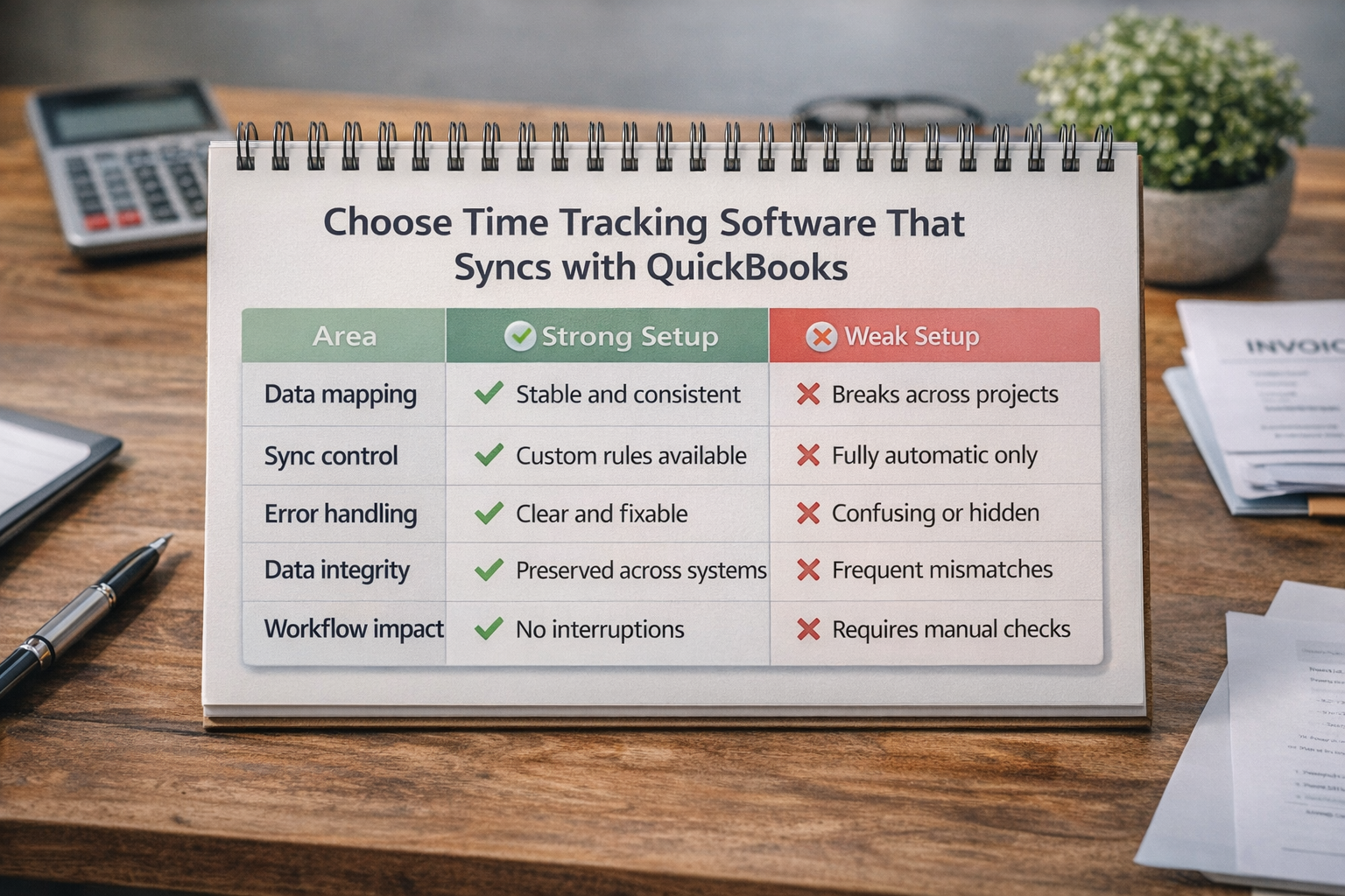 Time tracking software QuickBooks setup comparison