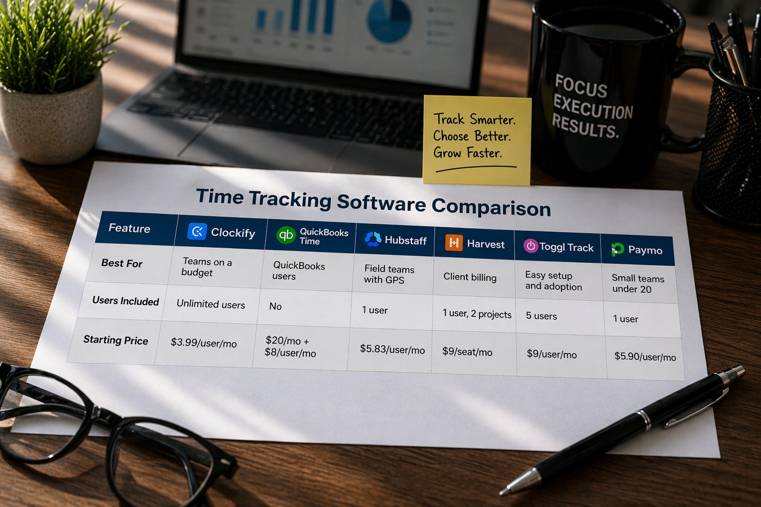 time tracking software comparison
